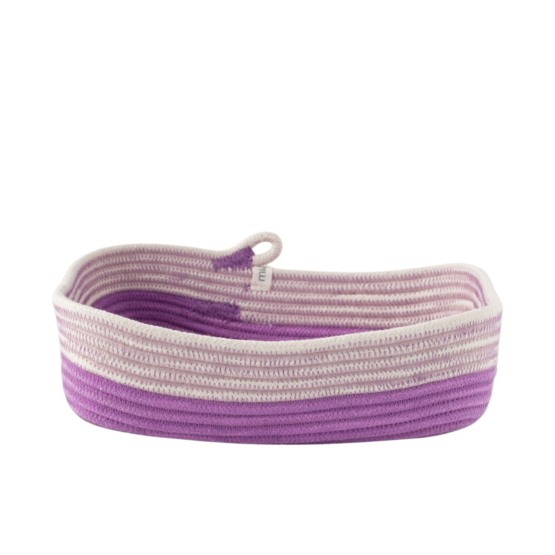 Rectangular Basket (S) - Berry Purple Soft Serve (BSK124535W-S) Main Image